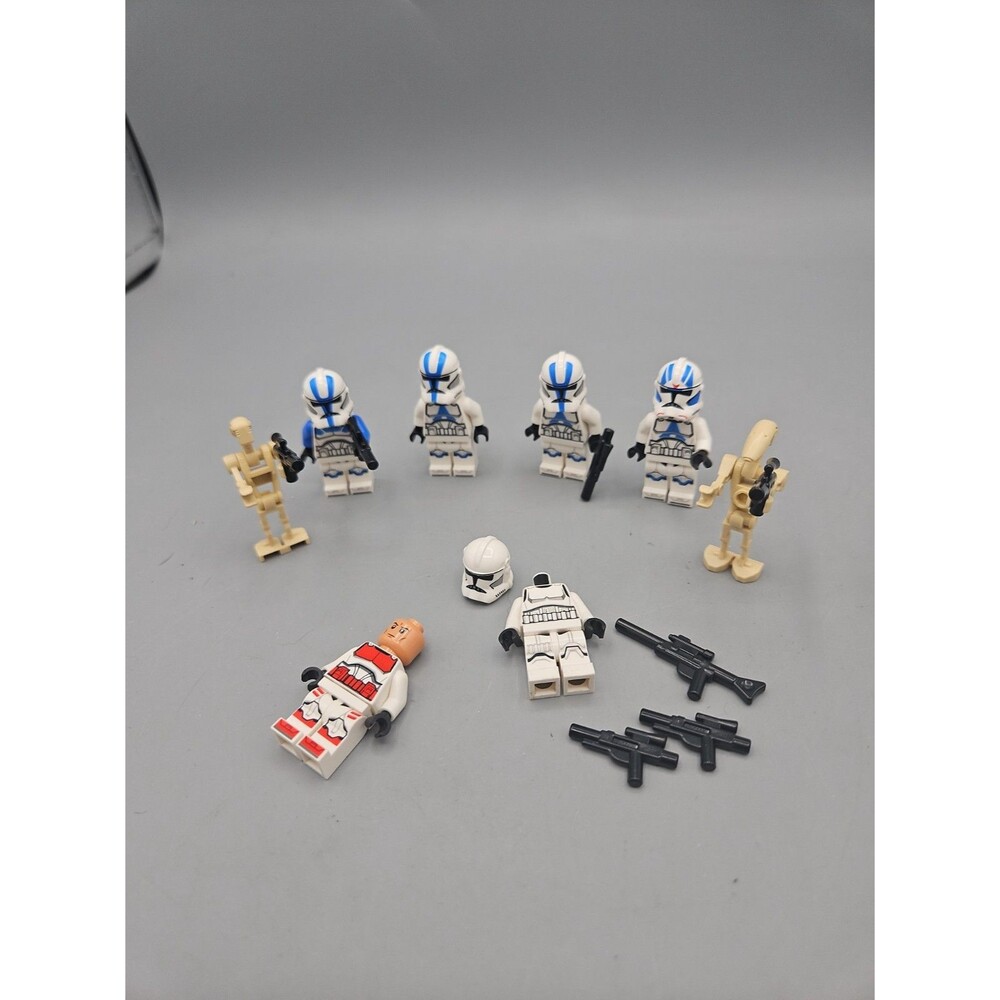 LEGO Star Wars 501st Legion Clone Troopers and Jet Trooper Shock Droid Lot